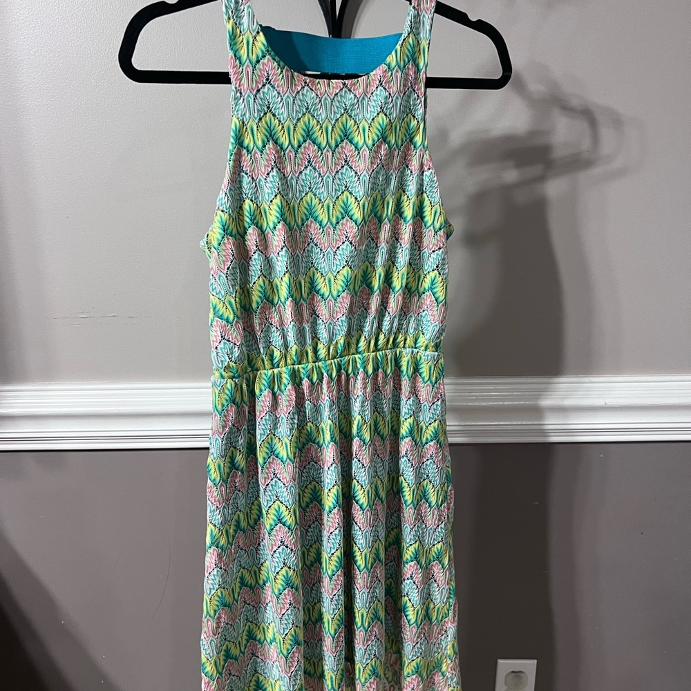 Colorful Backless Women's Dress